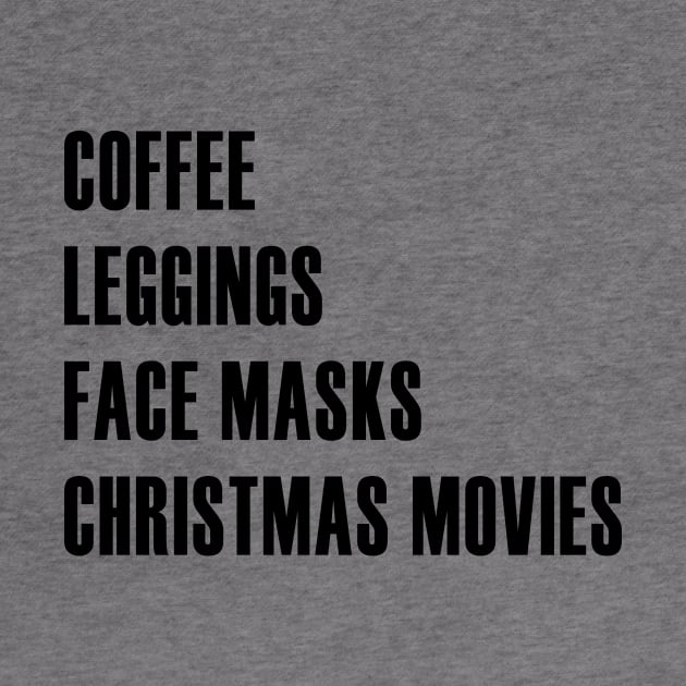 Coffee Leggings Christmas Movies by We Love Pop Culture